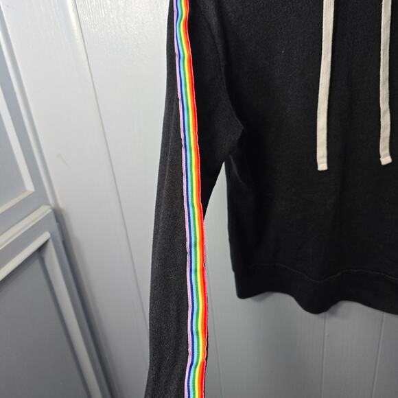 Joe Boxer Rainbow Unicorn Patch Hoodie size Large Whimsy 90s GirlhoodCore - Picture 7 of 7